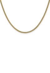 small outstanding spiga wheat gold baby necklace